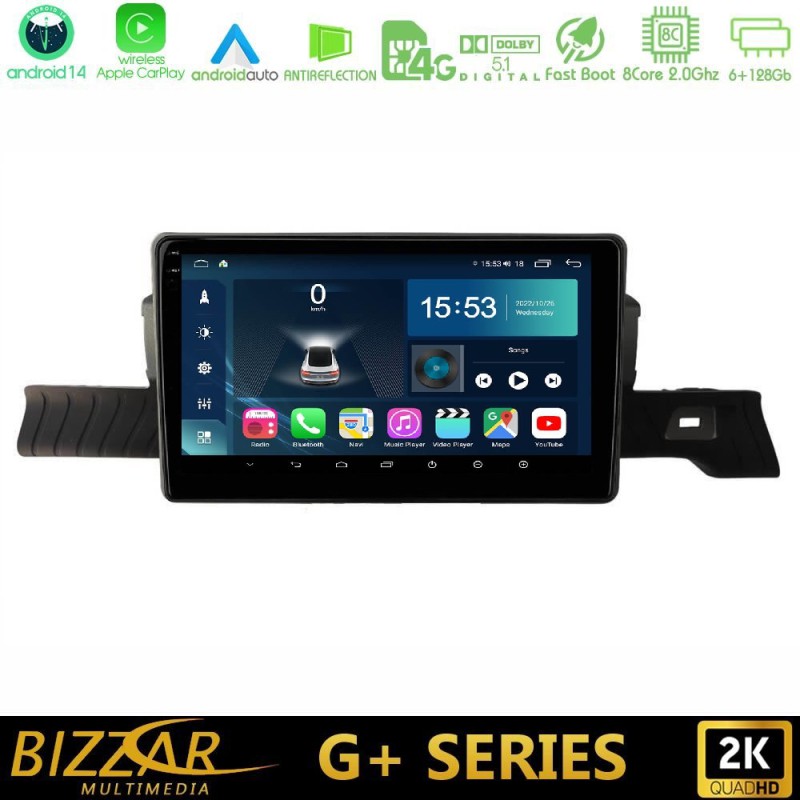 Bizzar G+ Series Citroen C3 You 2025-> 8core Android14 6+128GB Navigation Multimedia Tablet 9" Bizzar G+ Series Citroen C3 You 2025-> 8core Android14 6+128GB Navigation Multimedia Tablet 9"
