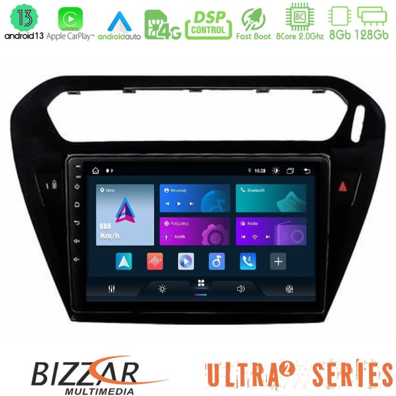 Bizzar Ultra Series Citroen C-Elysee / Peugeot 301 8core Android13 8+128GB Navigation Multimedia Tablet 9" Bizzar Ultra Series Citroen C-Elysee / Peugeot 301 8core Android13 8+128GB Navigation Multimedia Tablet 9"