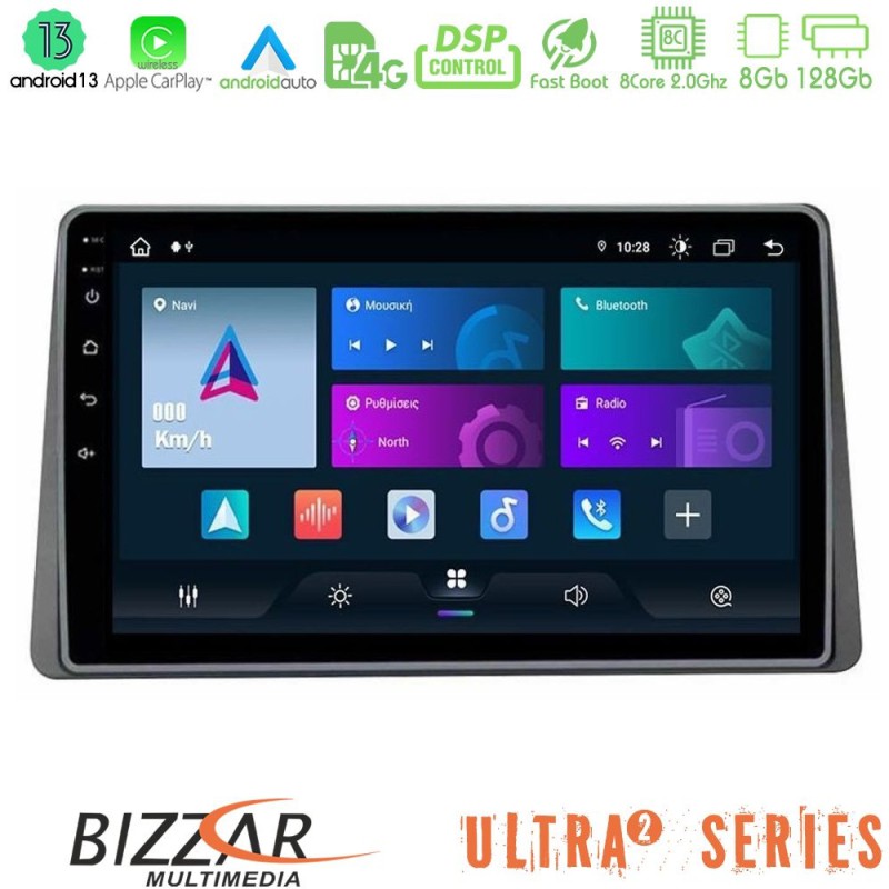 Bizzar Ultra Series Dacia Duster 2022-2024 8core Android13 8+128GB Navigation Multimedia Tablet 9"