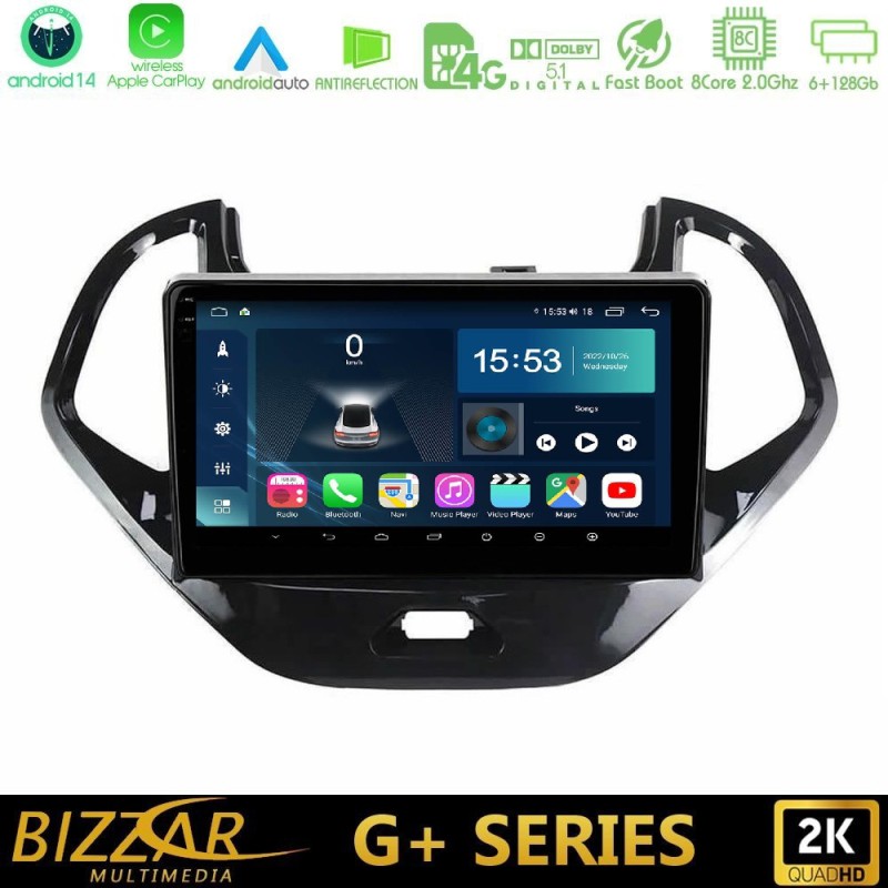 Bizzar G+ Series Ford KA 2016-2020 8core Android14 6+128GB Navigation Multimedia Tablet 9" Bizzar G+ Series Ford KA 2016-2020 8core Android14 6+128GB Navigation Multimedia Tablet 9"