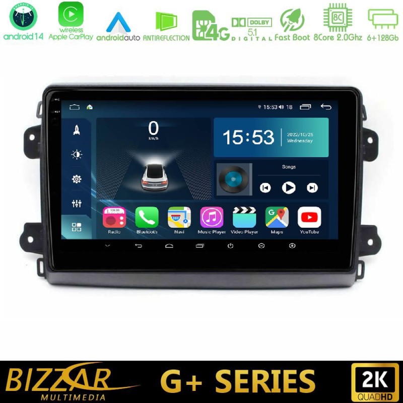 Bizzar G+ Series Citroen/Fiat/Opel 8core Android14 6+128GB Navigation Multimedia Tablet 9" Bizzar G+ Series Citroen/Fiat/Opel 8core Android14 6+128GB Navigation Multimedia Tablet 9"