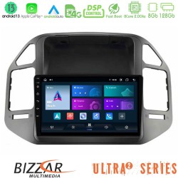 Bizzar Ultra Series Mitsubishi Pajero 2002-2006 8core Android13 8+128GB Navigation Multimedia Tablet 9"