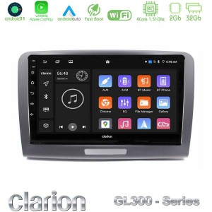 Clarion GL300 Series 4Core Android11 2+32GB Skoda Superb 2008-2015 Navigation Multimedia Tablet 9" Με Carplay & Android Auto