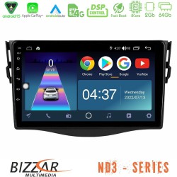 Bizzar ND3 Series 8Core Android15 2+64GB  Toyota RAV4 Navigation Multimedia Tablet 9"