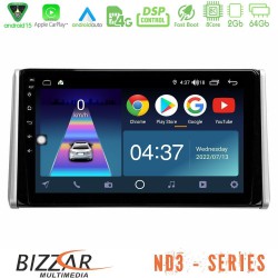 Bizzar ND3 Series 8Core Android15 2+64GB Toyota RAV4 2019-2023 Navigation Multimedia Tablet 10" Bizzar ND3 Series 8Core Android15 2+64GB Toyota RAV4 2019-2023 Navigation Multimedia Tablet 10"