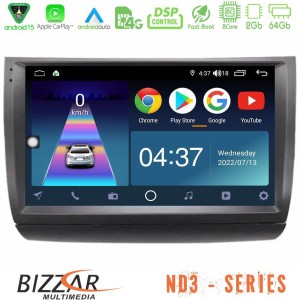 Bizzar ND3 Series 8Core Android15 2+64GB  Toyota Prius 2004-2009 Navigation Multimedia Tablet 9"