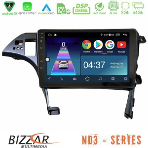 Bizzar ND3 Series 8Core Android15 2+64GB  Toyota Prius 2010-2015 Navigation Multimedia Tablet 10"