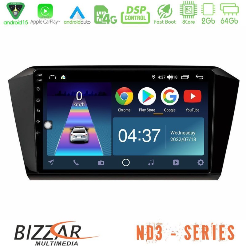Bizzar ND3 Series 8Core Android15 2+64GB VW Passat Navigation Multimedia Tablet 10" Bizzar ND3 Series 8Core Android15 2+64GB VW Passat Navigation Multimedia Tablet 10"