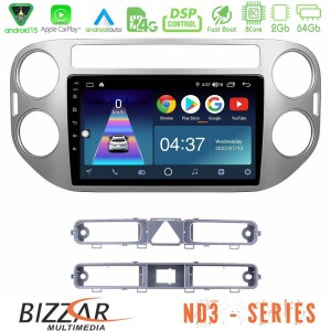 Bizzar ND3 Series 8Core Android15 2+64GB  VW Tiguan Navigation Multimedia Tablet 9"