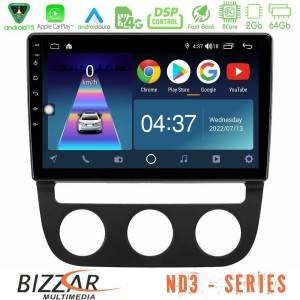 Bizzar ND3 Series 8Core Android15 2+64GB  VW Jetta Navigation Multimedia Tablet 10"