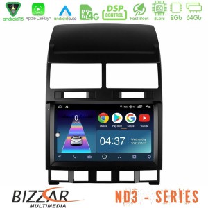 Bizzar ND3 Series 8Core Android15 2+64GB  VW Touareg 2002 – 2010 Navigation Multimedia Tablet 9"