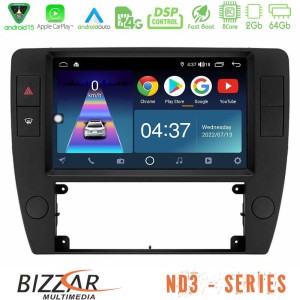 Bizzar ND3 Series 8Core Android15 2+64GB  VW Passat B5 2001-2005 Navigation Multimedia Tablet 9"