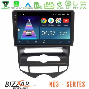 Bizzar ND3 Series 8Core Android15 2+64GB Hyundai ix20 2010-2020 (AUTO A/C) Navigation Multimedia Tablet 10"