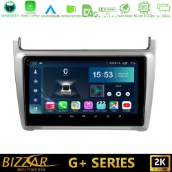 Bizzar G+ Series Vw Polo 2014-2017 8core Android14 6+128GB Navigation Multimedia Tablet 9" (Silver) Bizzar G+ Series Vw Polo 2014-2017 8core Android14 6+128GB Navigation Multimedia Tablet 9" (Silver)
