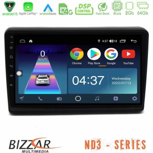 Bizzar ND3 Series 8Core Android15 2+64GB Citroen C5 2008-2019 Navigation Multimedia Tablet 10"