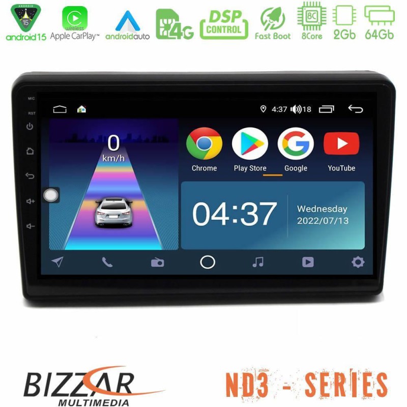 Bizzar ND3 Series 8Core Android15 2+64GB Citroen C5 2008-2019 Navigation Multimedia Tablet 10" Bizzar ND3 Series 8Core Android15 2+64GB Citroen C5 2008-2019 Navigation Multimedia Tablet 10"