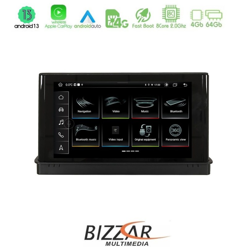 Bizzar OEM Audi A3 8V Android 13 8Core 4+64GB Multimedia Station 7" Original Style