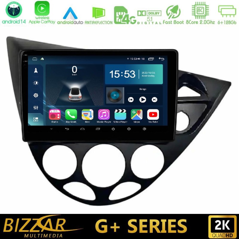Bizzar G+ Series Ford Focus 1999-2004 (RHD) 8core Android14 6+128GB Navigation Multimedia Tablet 9" Bizzar G+ Series Ford Focus 1999-2004 (RHD) 8core Android14 6+128GB Navigation Multimedia Tablet 9"