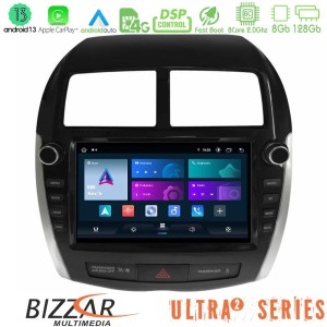 Bizzar Ultra Series AMitsubishi ASX 2013-2018 8core Android13 8+128GB Navigation Multimedia Tablet 9" (Oem Look)
