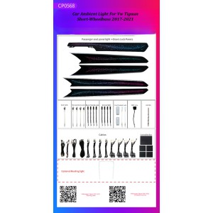 Ατμοσφαιρικός Φωτισμός Vw Tiguan 2017-2021 Ambient Light Kit OEM 1:1