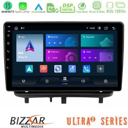Bizzar Ultra Series Opel Corsa D 2006-2014 8core Android13 8+128GB Navigation Multimedia Tablet 9" (Top Mount)