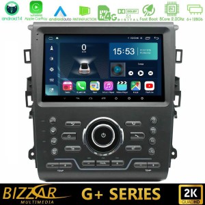 Bizzar G+ Series Ford Mondeo 2014-2021 8core Android14 6+128GB Navigation Multimedia Tablet 9"