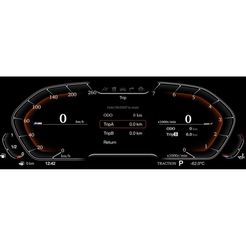 BMW 3series E90 2005-2011 Digital LCD Instrument Cluster 11" με HD οθόνη 1920*720