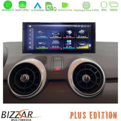Bizzar Plus Edition Audi A1 (8X) 2010-2018 με MMI3G Android13 8Core (8+128GB) Navigation Multimedia 10.25" HD Anti-reflection