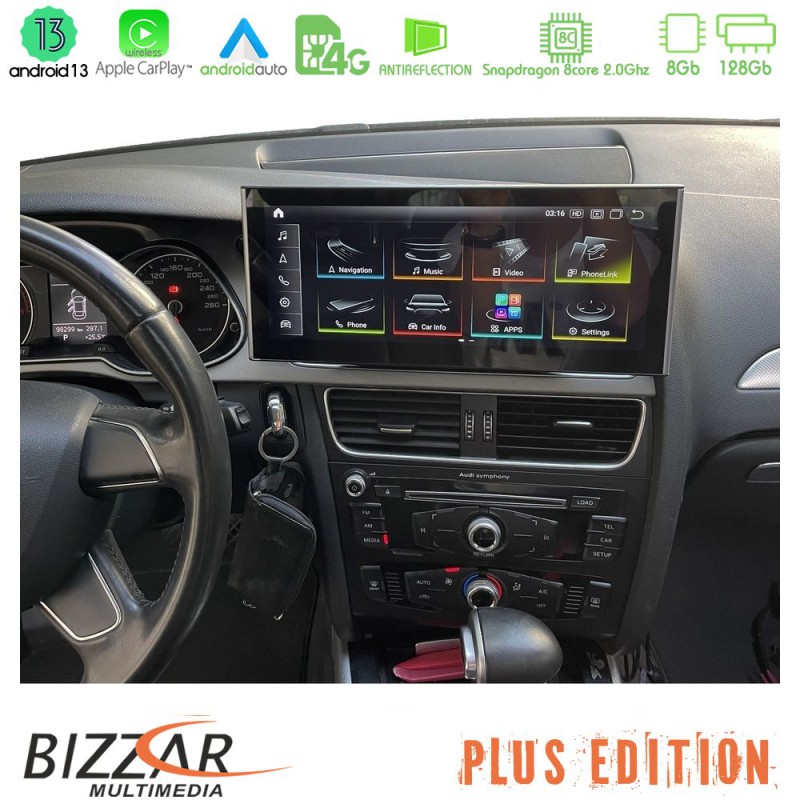 Bizzar Plus Edition Audi A1 (8X) 2010-2018 με MMI3G Android13 8Core (8+128GB) Navigation Multimedia 10.25" HD Anti-reflection