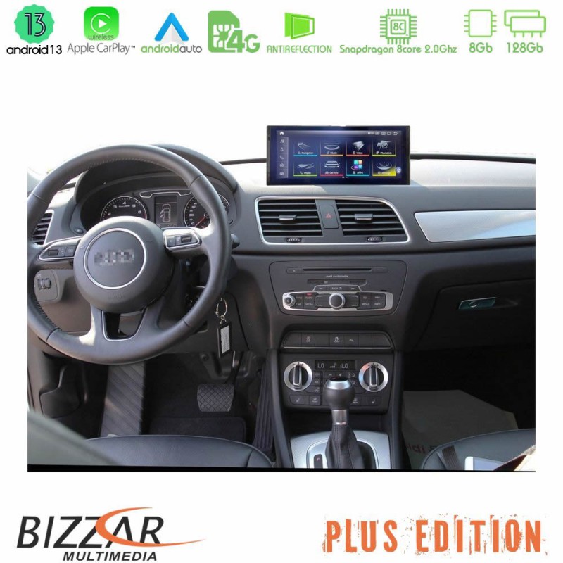Bizzar Plus Edition Audi Q3 (8U) 2011-2018 (με MMI3G) Android13 8Core (8+128GB) Navigation Multimedia 10.25" HD Anti-reflection