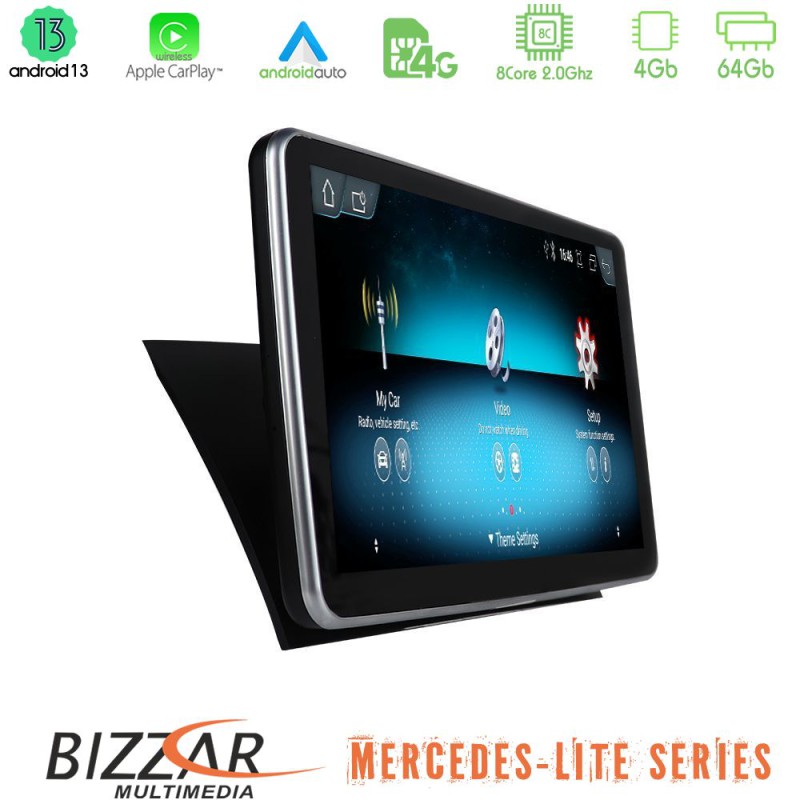 Bizzar Lite Series Mercedes Android13 8Core (4+64GB) 8core Mercedes ML/SLK NTG4.5 Navigation Multimedia station 9"