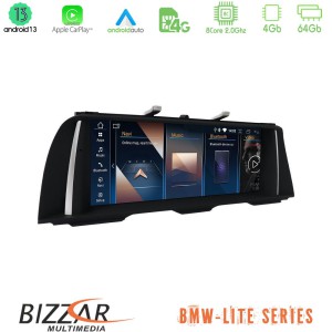 Bizzar Lite Series BMW 5 Series F10/F11 CIC Android13 8Core (4+64GB) Navigation Multimedia 10.25" HD (OEM Style)