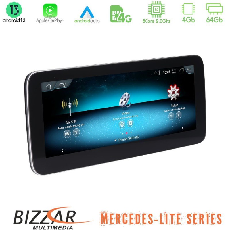 Bizzar Lite Series Mercedes E Class NTG5.0 Android13 8Core (4+64GB) Navigation Multimedia 10.25"
