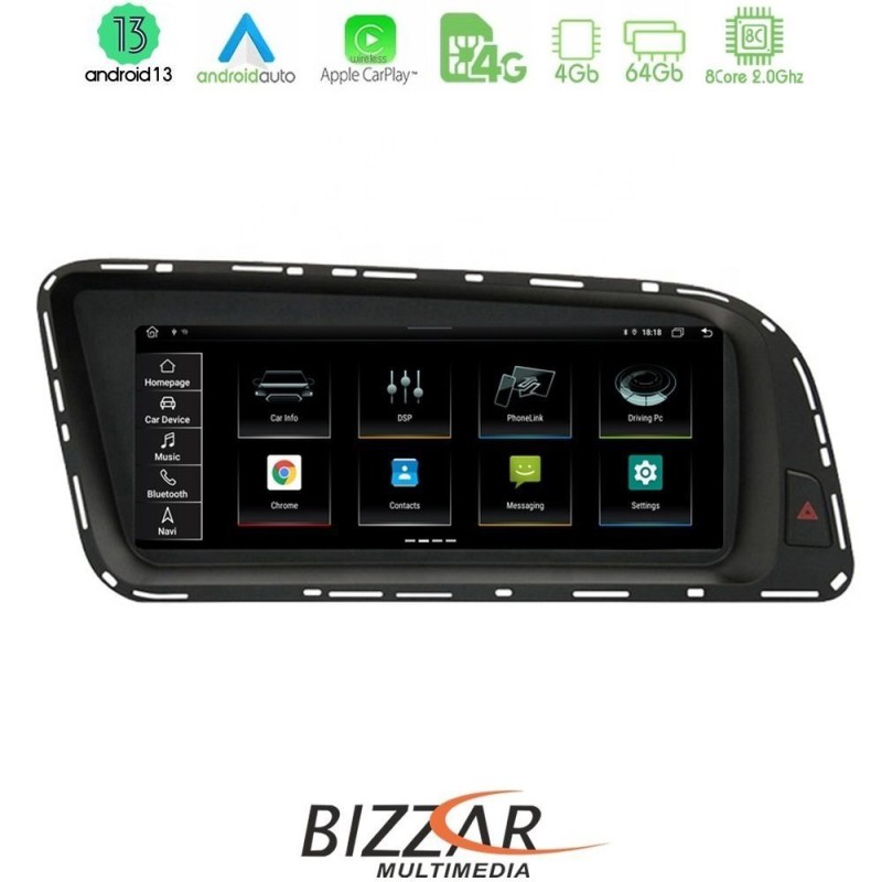 Bizzar OEM AUDI Q5 2008-2015 (με MMI3G) 8.8" Android13 8Core 4+64GB Navigation Multimedia Station