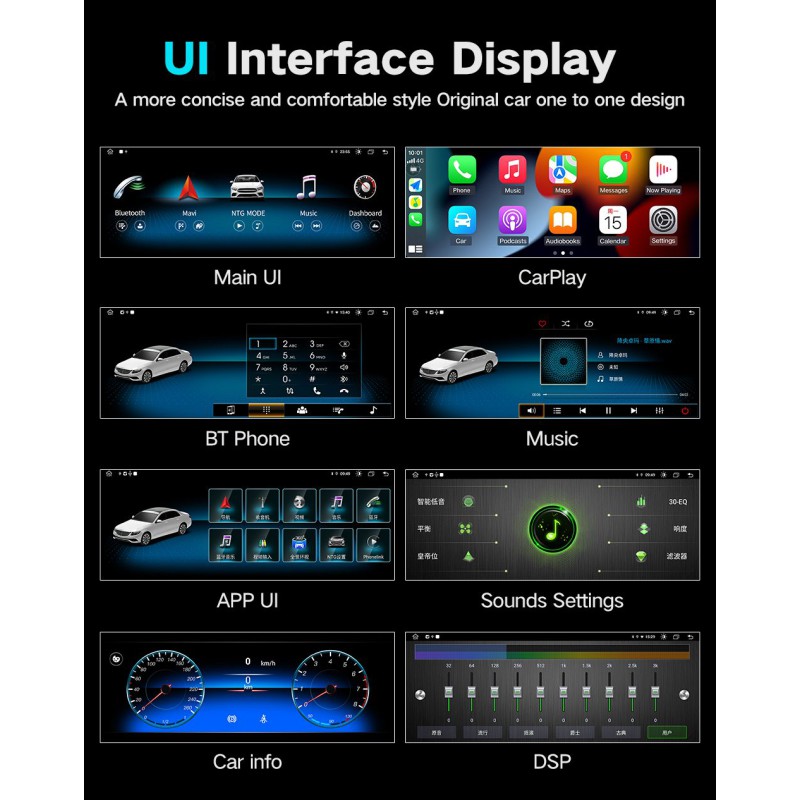 Bizzar Plus Edition Mercedes Vito (W447) 2015-2021 Android13 (8+128GB) Navigation Multimedia 12.3"
