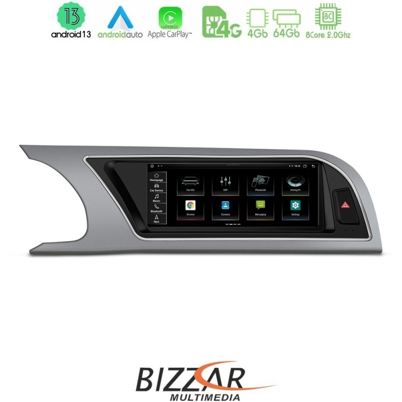 Bizzar Lite Edition AUDI A5 (B8) 2008-2015 (με MMI3G) Android13 8Core (4+64GB) Navigation Multimedia 8.8" Bizzar Lite Edition AUDI A5 (B8) 2008-2015 (με MMI3G) Android13 8Core (4+64GB) Navigation Multimedia 8.8"