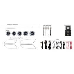 Ατμοσφαιρικός Φωτισμός Mercedes A (W176) | B (W246) | CLA (W117) | GLA (W156) Class OEM Ambient Light Full Kit