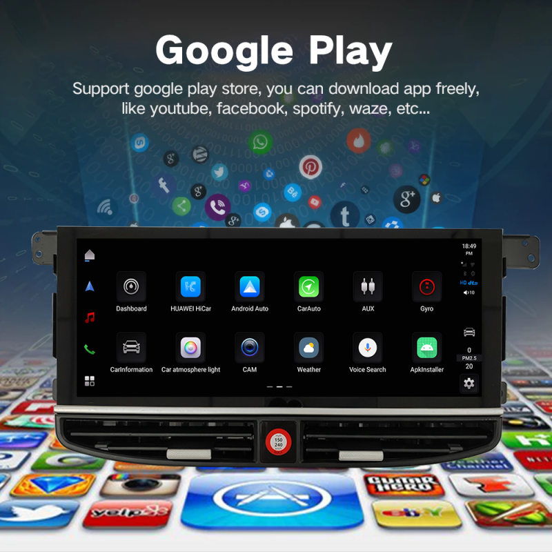 Bizzar OEM Porsche Panamera 2010-2016 8core Android13 8+128G Navigation Multimedia 12.3"