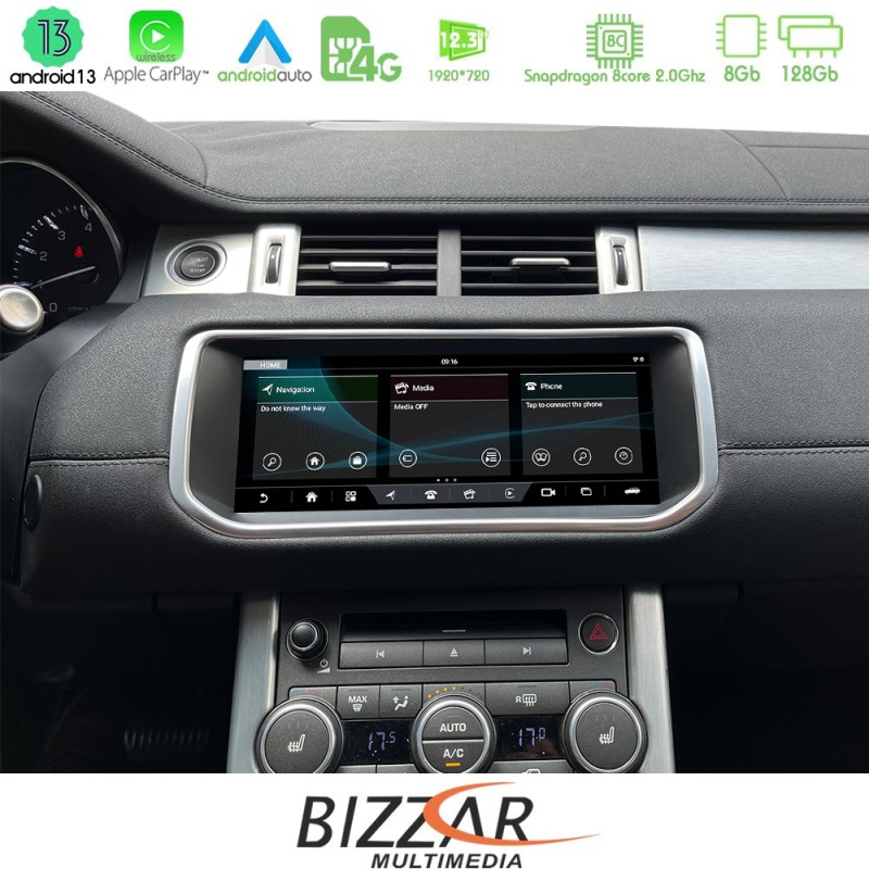 Bizzar OEM Range Rover Evoque L538 2011-2015 8core Android13 (8+128GB) Navigation Multimedia 10.25" (OEM Style)