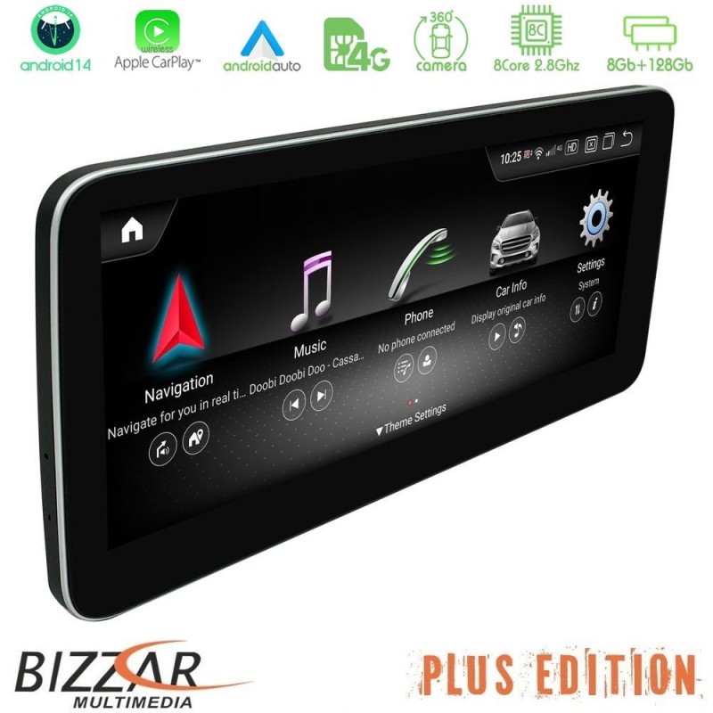 Bizzar Plus Edition Mercedes A/CLA/GLA/G Class NTG5 Android14 (8+128GB) Navigation Multimedia 10.25" Anti-reflection Bizzar Plus Edition Mercedes A/CLA/GLA/G Class NTG5 Android14 (8+128GB) Navigation Multimedia 10.25" Anti-reflection