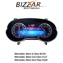 Mercedes A/GLA/CLA W176/X156/C117 2013~2019 Digital HD LCD Instrument Cluster 12.3" με Carplay | HDMI in Mercedes A/GLA/CLA W176/X156/C117 2013~2019 Digital HD LCD Instrument Cluster 12.3" με Carplay | HDMI in