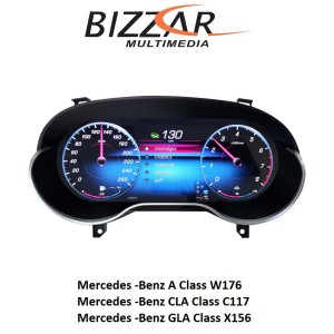 Mercedes A/GLA/CLA W176/X156/C117 2013~2019 Digital HD LCD Instrument Cluster 12.3" με Carplay | HDMI in