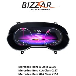 Mercedes A/GLA/CLA W176/X156/C117 2013~2019 Digital HD LCD Instrument Cluster 12.3" με Carplay | HDMI in Mercedes A/GLA/CLA W176/X156/C117 2013~2019 Digital HD LCD Instrument Cluster 12.3" με Carplay | HDMI in