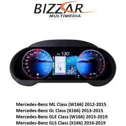 Mercedes ML | GL | GLS | GLE Class Digital HD LCD Instrument Cluster 12.3" με Carplay | HDMI in Mercedes ML | GL | GLS | GLE Class Digital HD LCD Instrument Cluster 12.3" με Carplay | HDMI in
