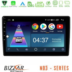 Bizzar ND3 Series 8Core Android15 2+64GB Hyundai iX45 2012-2017 Navigation Multimedia Tablet 9"