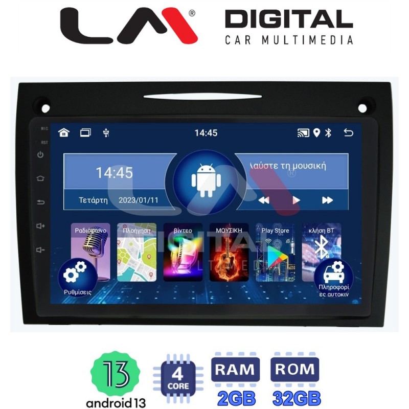 LM Digital - LM ZL4096 GPS Οθόνη OEM Multimedia Αυτοκινήτου για Mercedes SLK (W171) (BT/GPS/WIFI)