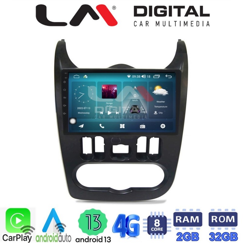 LM Digital - LM ZR8432B GPS Οθόνη OEM Multimedia Αυτοκινήτου για Dacia Duster 2006 &gt; 2012 (CarPlay/AndroidAuto/BT/GPS/WIFI/GPRS)