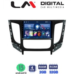 LM Digital - LM ZL4230 GPS Οθόνη OEM Multimedia Αυτοκινήτου για Mitsubishi L200 2014 &gt;Μόνο για αυτοκίνητα με Κλιματισμό (BT/GPS/WIFI/GPRS)