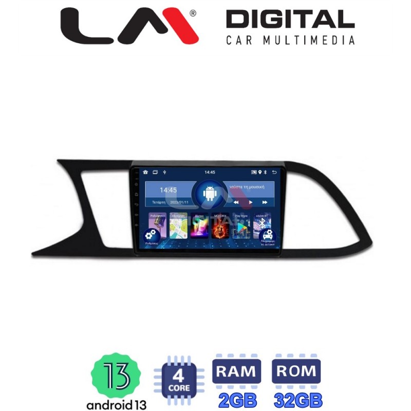 LM Digital - LM ZL4306 GPS Οθόνη OEM Multimedia Αυτοκινήτου για SEAT LEON 2012&gt;  (BT/GPS/WIFI)