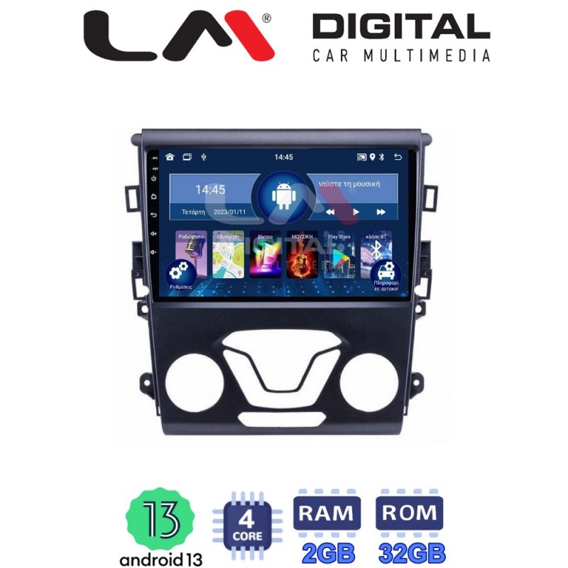 LM Digital - LM ZL4369 GPS Οθόνη OEM Multimedia Αυτοκινήτου για FORD MONDEO 2014&gt; (BT/GPS/WIFI)